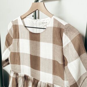 Checked summer lined dress